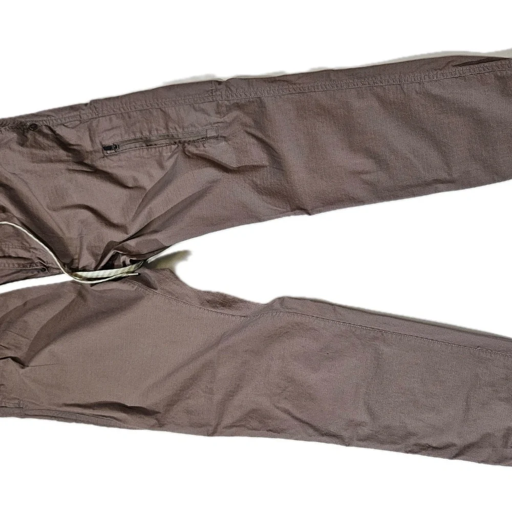 Vuori Pants Unisex Small Brown Jogger Tapered Twill Elastic Waist Casual Pockets